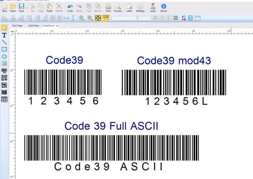 Cách tạo mã vạch Code 39