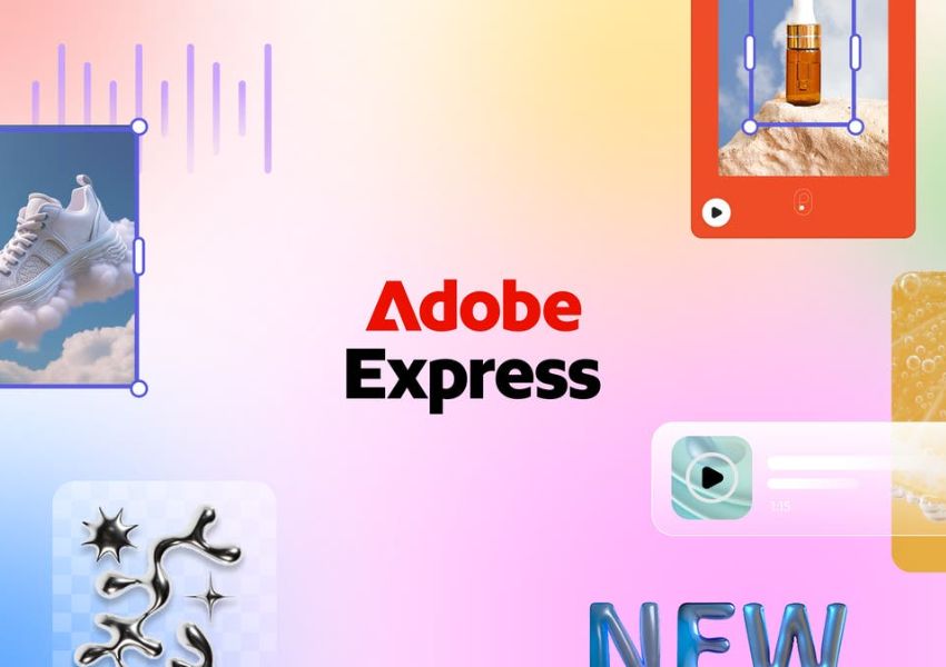 Adobe Express - lựa chọn online cho tem nhãn thiên về thiết kế hình ảnh